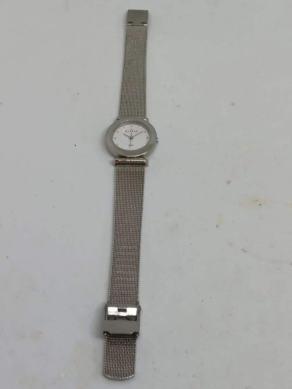 Skagen 107SSSD Women's 25mm Stainless Steel Mesh Band Quartz Slim Profile Watch